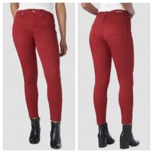 Levi’s Denizen Women's High Rise Ankle Skinny Zip Jeans Red Size 14